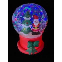150cm Globe with Santa and Xmas Tree inside with special light effect with adaptor, fan and bulbs