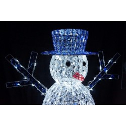 Crystal Snowman White 272 LED 120cm