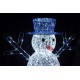 Crystal Snowman White 272 LED 120cm