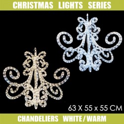 36V LED Chandelier - Warm White L63xW63xD55