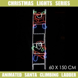 36V LED Santa Climbing Ladder 150x60