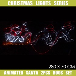 36V LED Santa w/ 2 Kangroos Jumping Function L287xW70