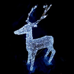 Acrylic bead reindeer,size:80*64*115cm,260L white 