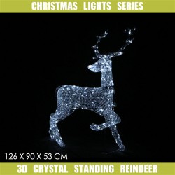 Acrylic bead reindeer, size:90*53(25.5)*126CM,260L white 