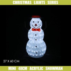 Crystal Snowman with Black Hat 60CM height