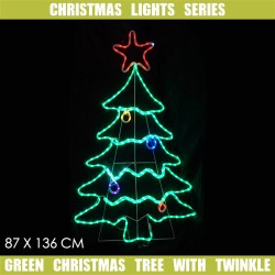 240 LED Neon Tree Flashing 87x136