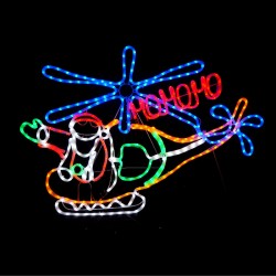 36V LED Santa Helicopter HOHOHO 150x78