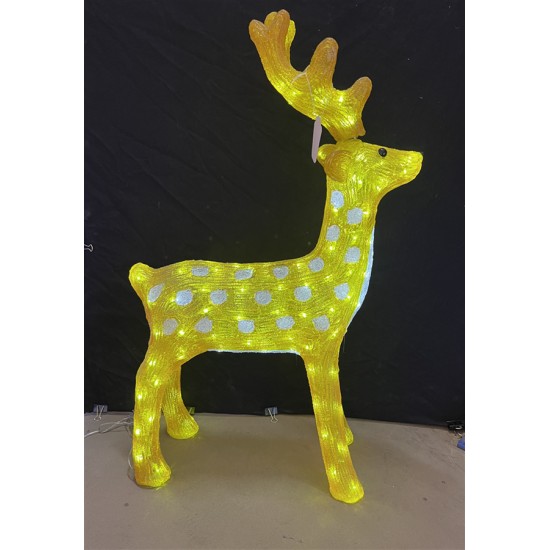 128 LED Acrylic Spotted Deer 53x25x83