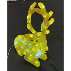 64 LED Acrylic Spotted Deer Sitting 38x19x43