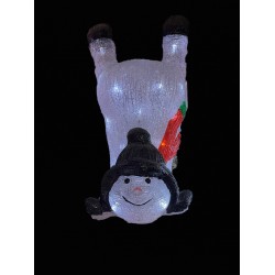 23*20*35cm handstand acrylic snowman，40L white leds，SAA IP44 transformer