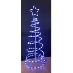 36V LED 3D Spiral Tree - Blue White L60xW60xD150