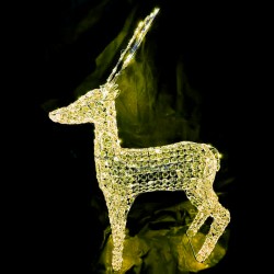 Acrylic bead reindeer,size:80*64*115cm,260L Warm white 