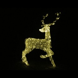 Acrylic bead reindeer, size:90*53(25.5)*126CM,260L Warm white 