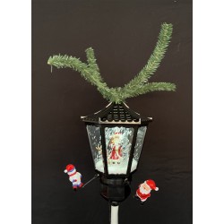 23*20*37.5＋24cm（Length of  Fixed rod),Snowing Lantern Light up the Christmas Tree 